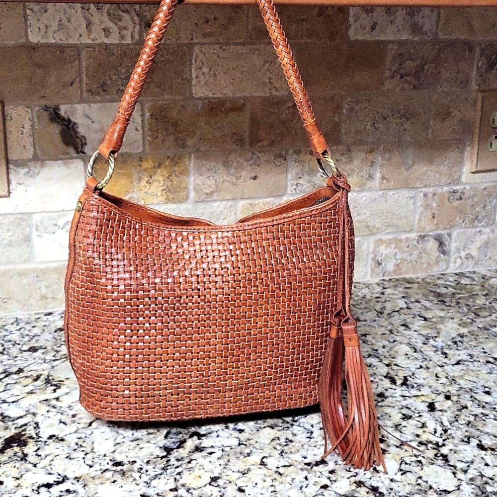 Patricia Nash Woven Hobo Tote Gem